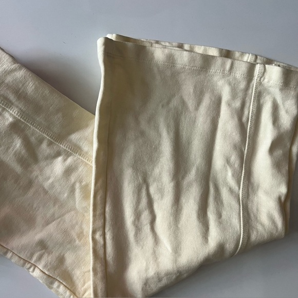 Known Supply • Dawn Pants in Pearl • Cream Ivory Flare Organic Cotton - Picture 6 of 8